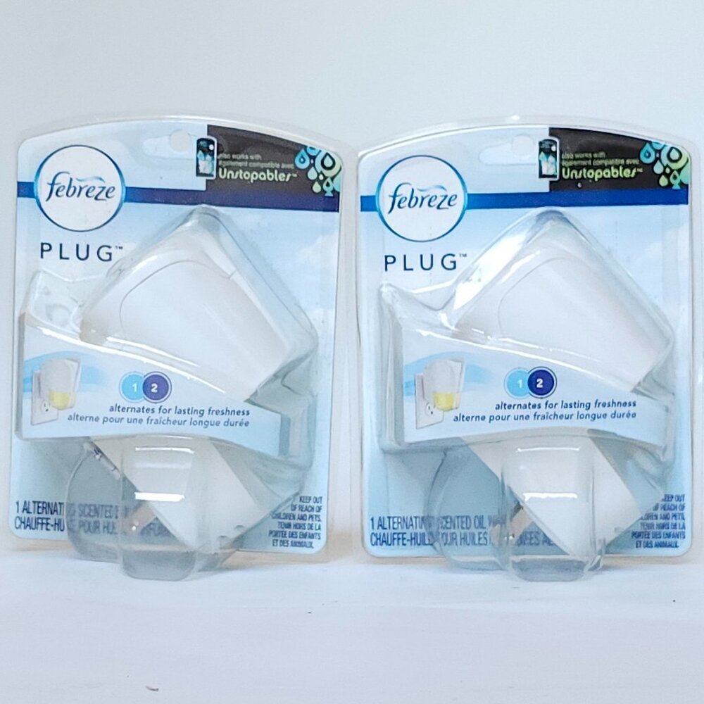 Febreze UNSTOPABBLES Scented Oil Warmer Wall Plug Alternating Dual Scents NEW 2